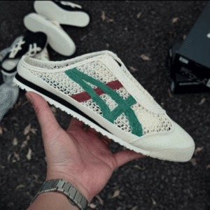 Mexico 66 Sabot Cream Green Onitsuka Tiger Mules - First Copy