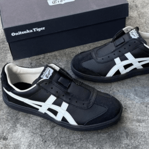 Tokuten Slip On Black Onitsuka Tiger Sneakers - First Copy