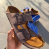 Birkenstock Arizona Birko Flor Nubuck Mocca - First Copy