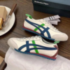 Men And Women Mexico 66 Blue Green White Onitsuka Tiger Sneakers - First Copy