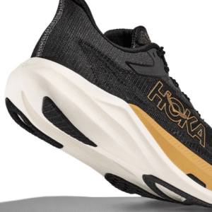 Rocket X 3 Hoka Running Black Gold Shoes - First Copy