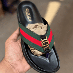 Gucci Black Slides - First Copy